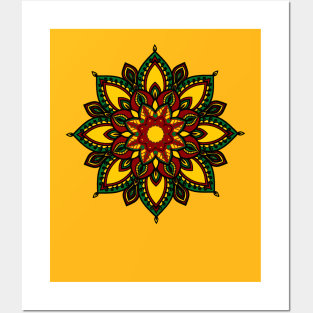 Mandala Spiritual Sacred Circle Pattern Posters and Art